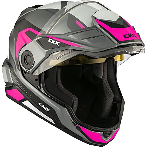 CKX Mission AMS Optic Snow Helmet w/Electric Shield (Matte Pink)
