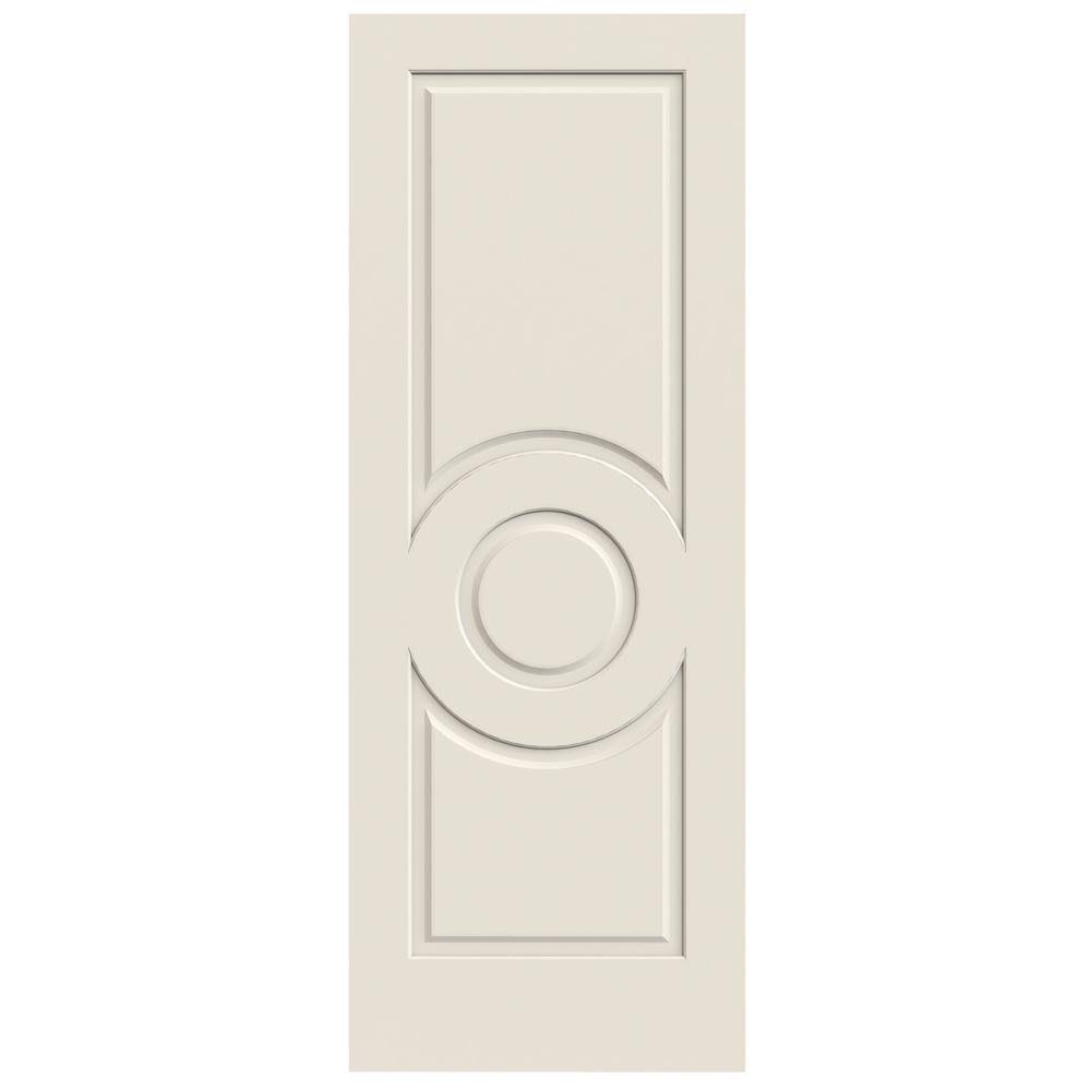 JELD-WEN 30 in. x 80 in. Primed C3140 3-Panel Solid Core Premium Composite Interior Door Slab