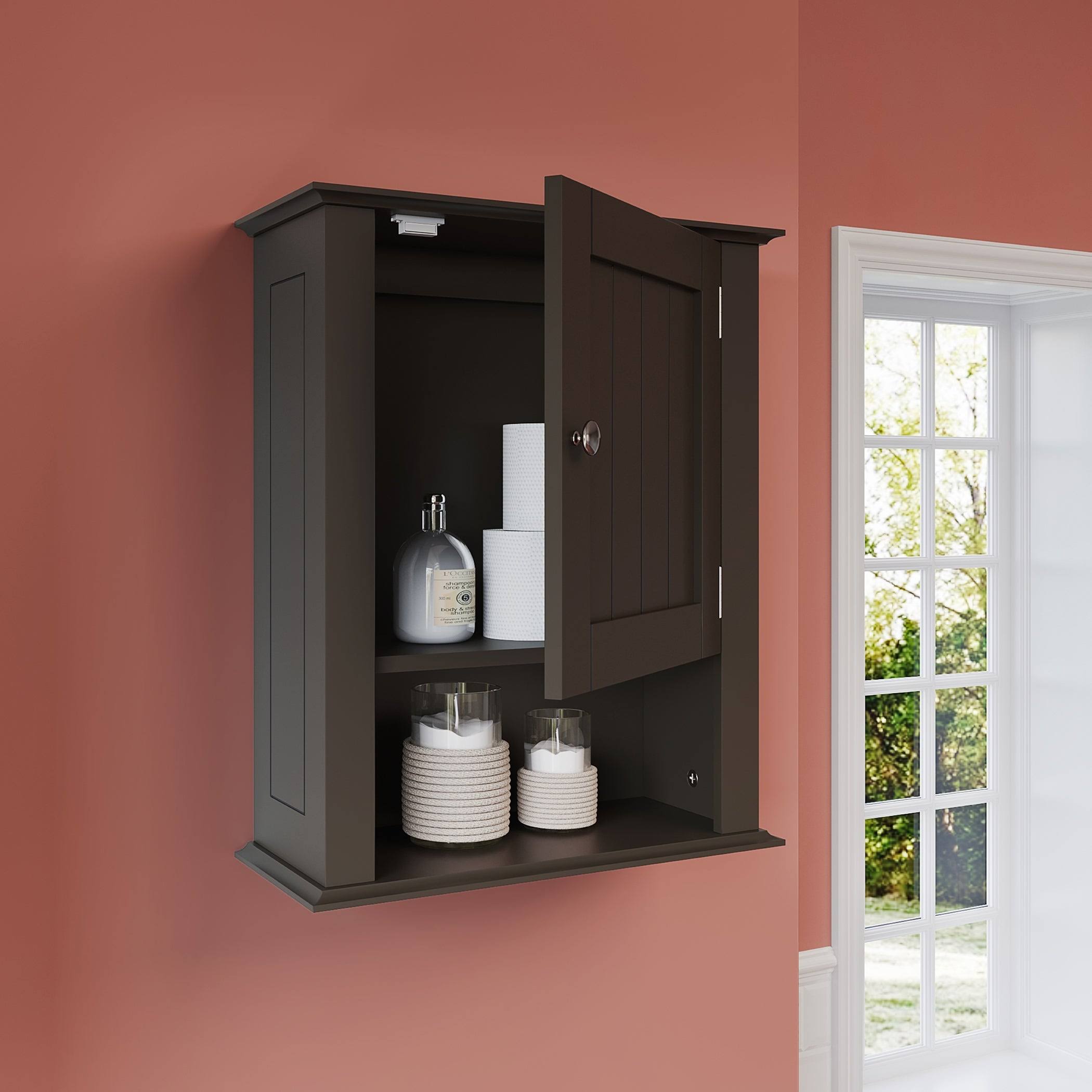 RiverRidge Home Ashland One Door Wall Cabinet, White