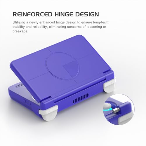 Retroid Pocket Flip 2 Retro Game Console, 5.5" AMOLED 1080P Display, Hall Effect Sticks, 5000mAh Battery, Portable Android Handheld (Black)