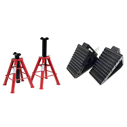 Sunex 1410 10-Ton, High Height, Pin Type, Jack Stands, Pair