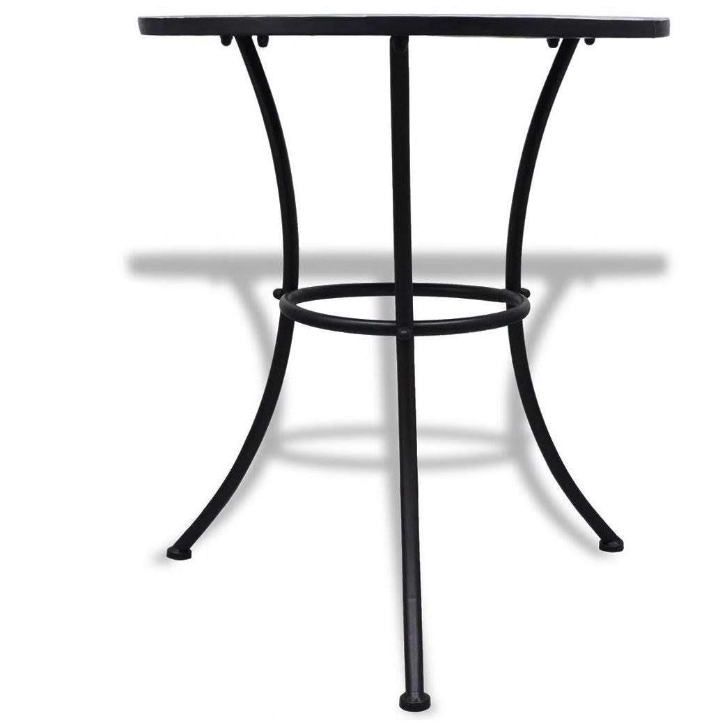 vidaXL Bistro Table Blue and White 23.6x22 Mosaic