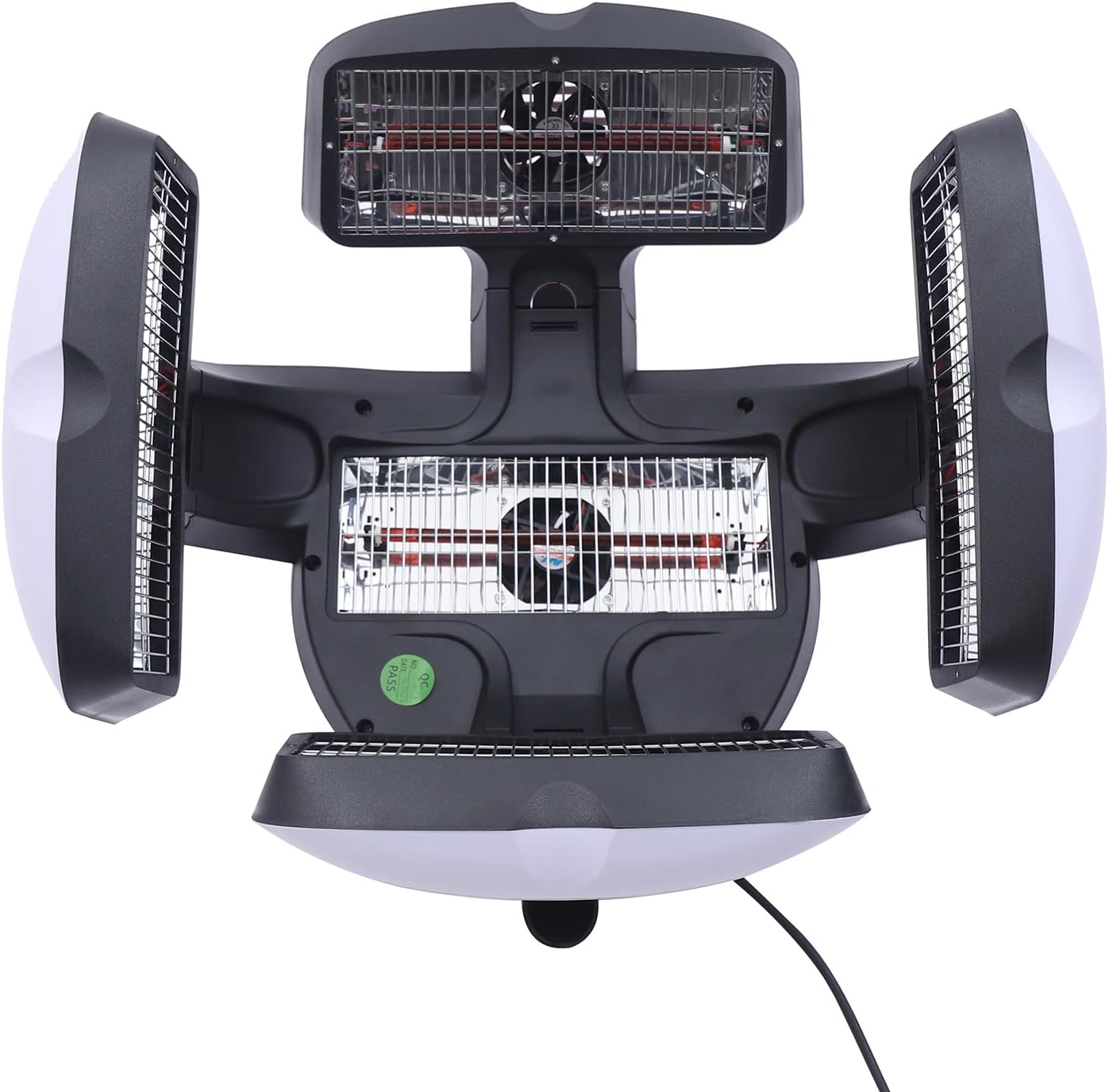 1250W Wall Mounted Hair Dryer, Professional Hair Dryer Heater w/LCD Display Adjustable Swing Arm, Hair Hood Dryer Beauty Salon Equipment for Hair Salon