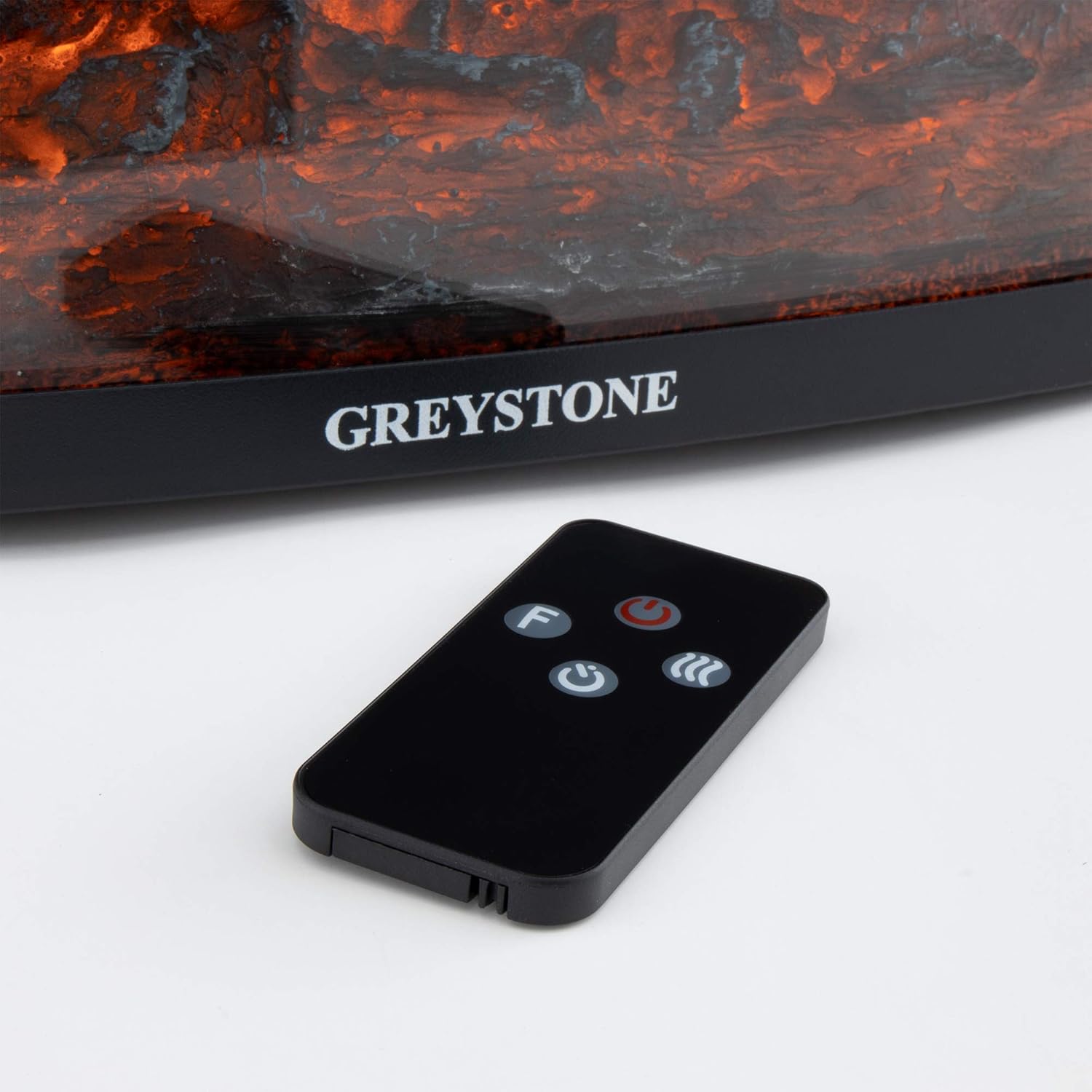 RecPro RV Fireplace 28 | 26 Cutout Size | Electric RV Fireplace | Curved Glass | Camper | Heater | Remote Included