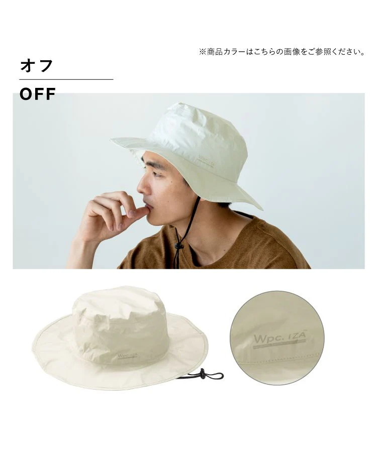 [Wpc. Official] Hat IZA Rainbreaker Safari Hat Dual-use for Sun and Rain UV Cut Hat Waterproof Men's Women's Stylish Simple