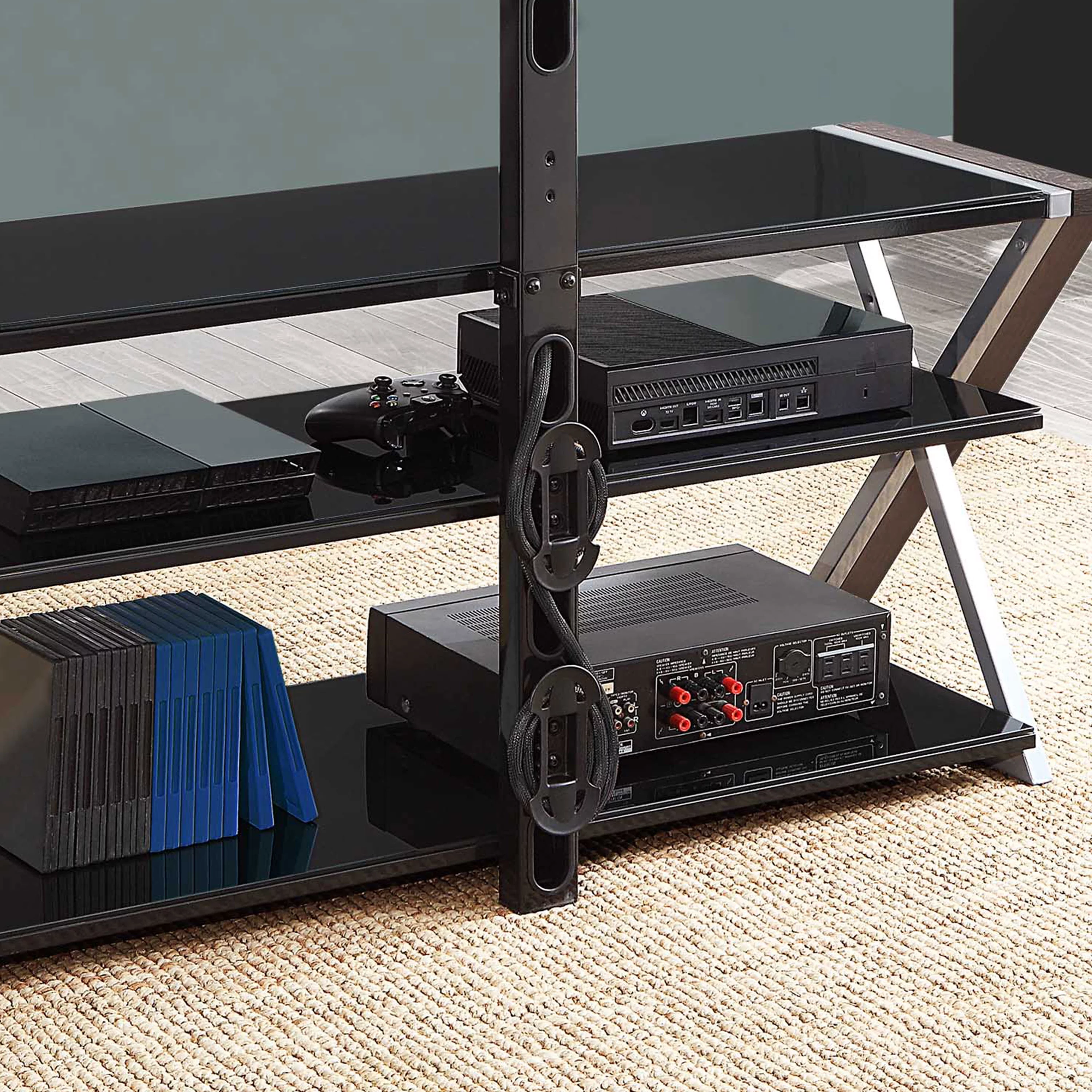 Whalen Xavier 3-in-1 Television Stand for TVs up to 70", Warm Ash