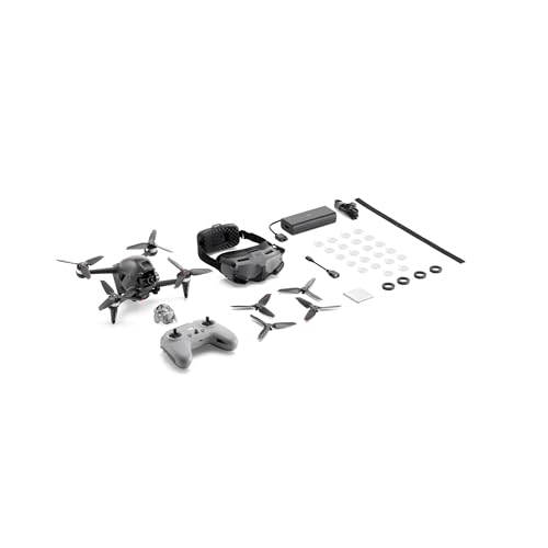 DJI FPV Combo (Goggles V2), First-Person View Drone with 4K Camera, S Flight Mode, Super-Wide 150° FOV, HD Low-Latency Transmission, FAA Remote ID Compliant