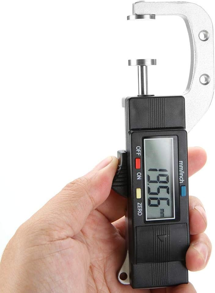 Thickness Gauge,0-25mm Horizontal Type Electronic Digital Display Caliper Thickness Gauge Measuring Tool