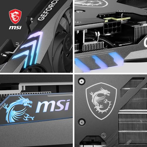 MSI GeForce RTX 4060 Ti Ventus 2X Black 8G OC Graphics Card -NVIDIA RTX 4060 Ti, 8GB GDDR6 Memory, 18Gbps, PCIe 4.0, DLSS3