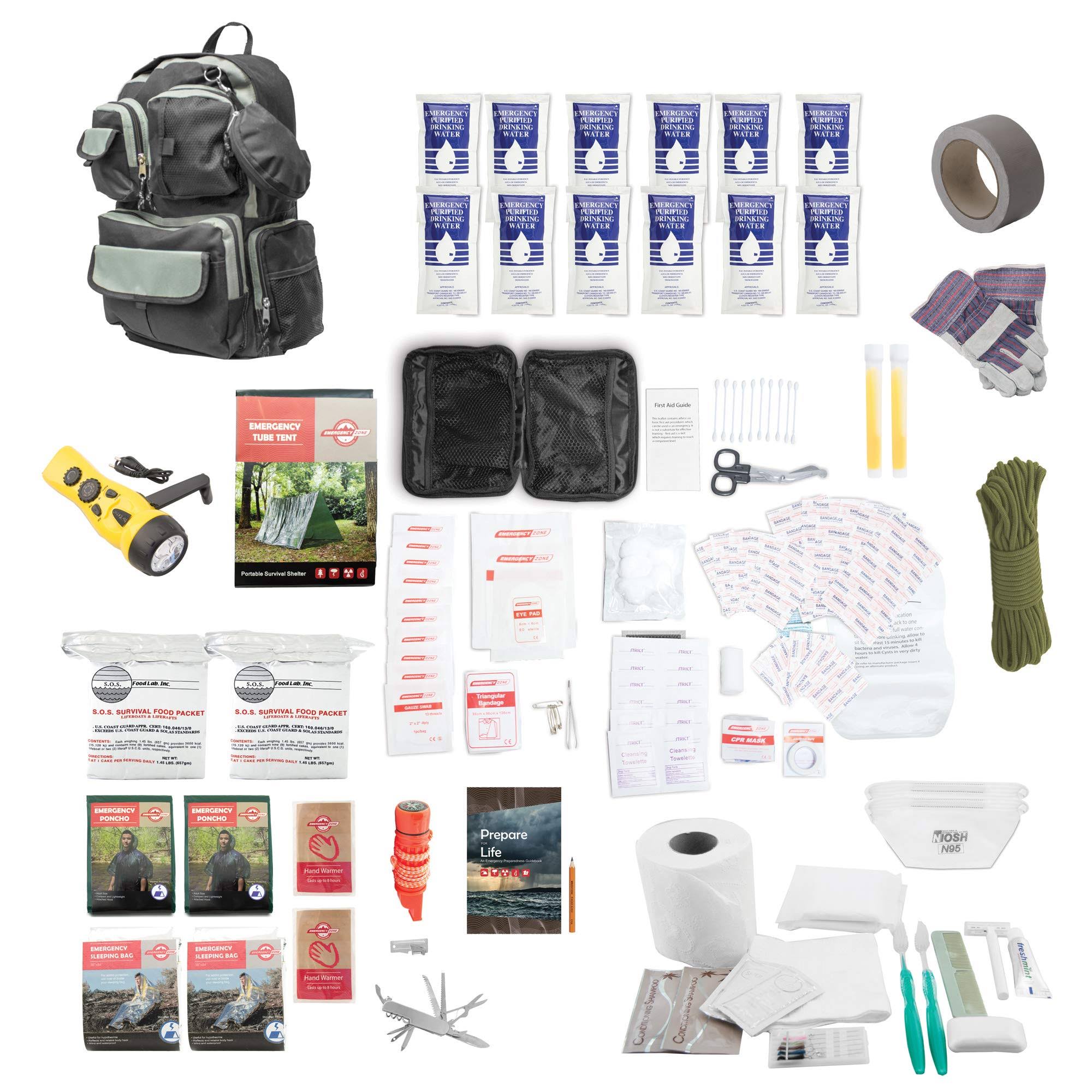 Emergency Zone 2-Person Urban Survival Bug-Out Bag