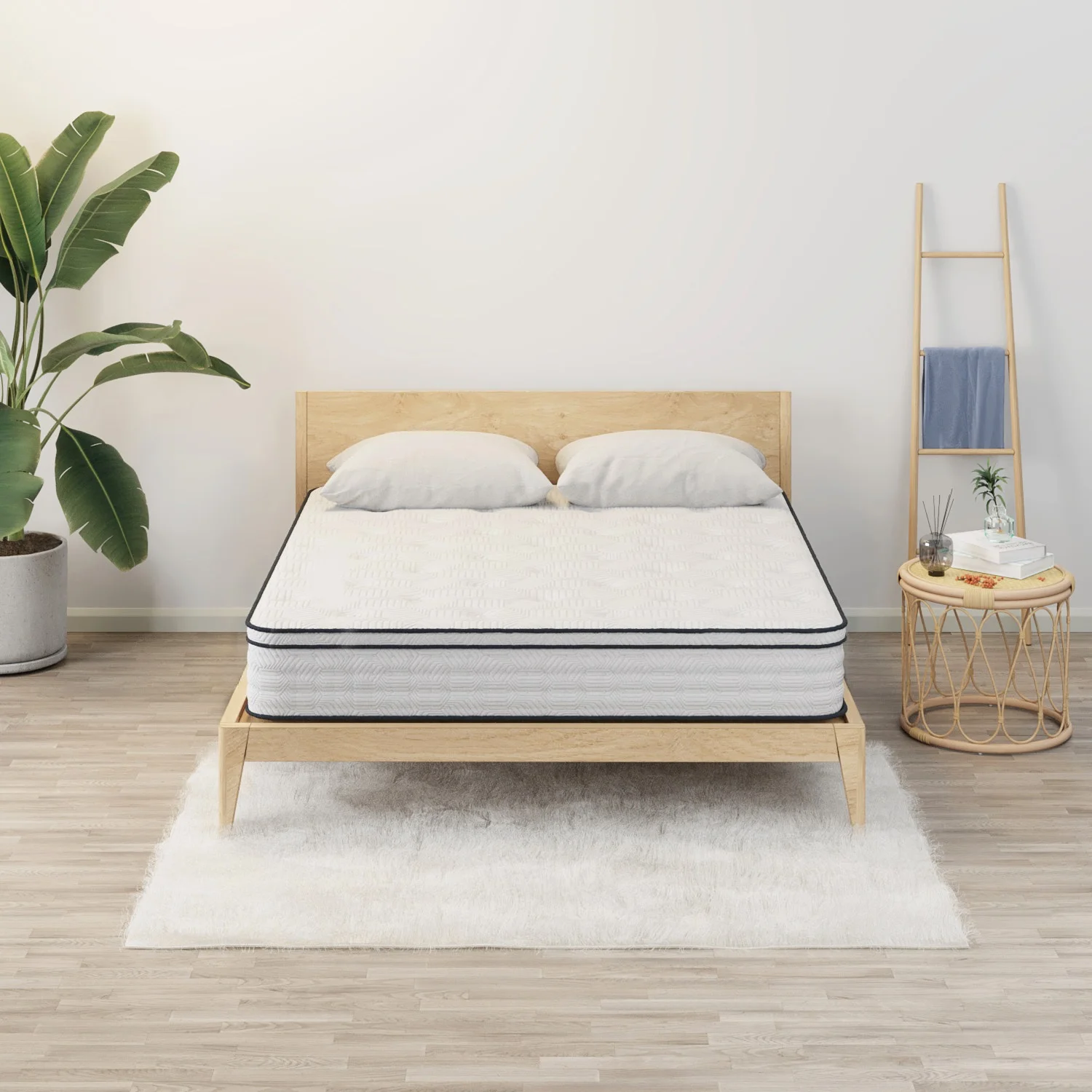 12 Full Mattress, Hybrid  Pocket Spring & Comfort Foam Mattress, Medium, CertiPUR, Mattress in a Box, Sleephome
