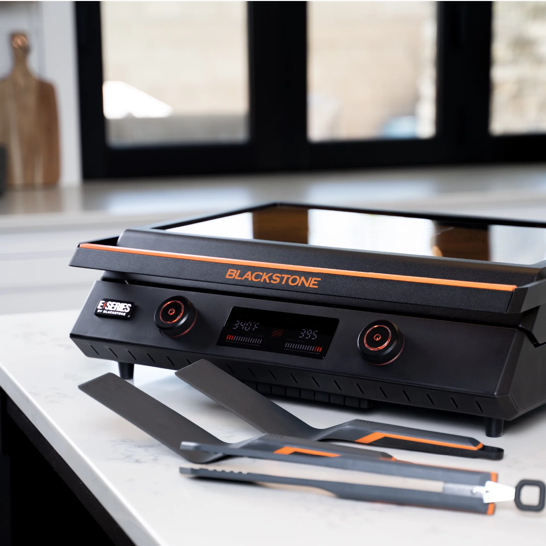 Blackstone E-Series 2-Burner 22 Electric Tabletop Griddle with Prep Cart