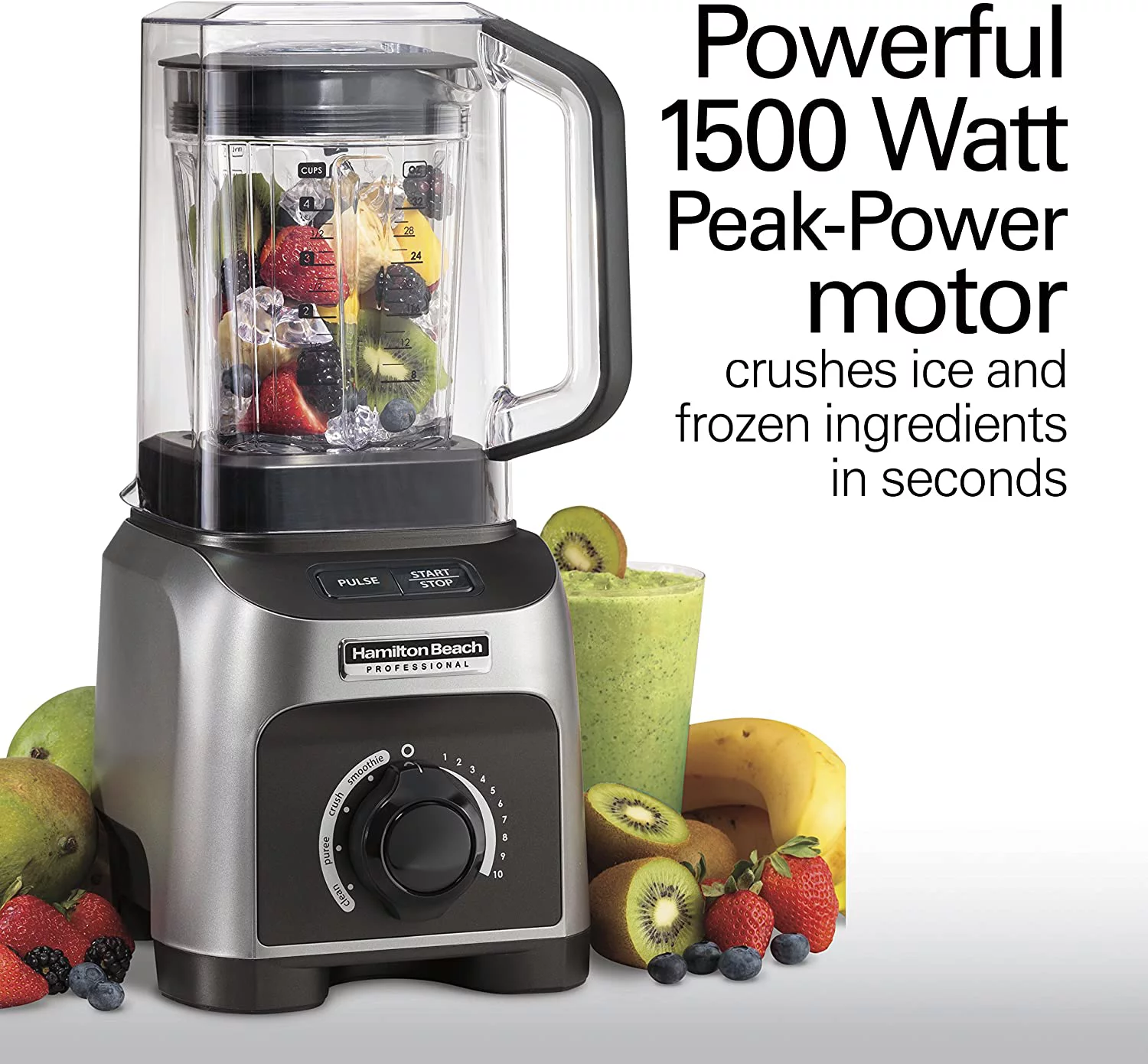 Hamilton Beach Professional 1500 W Blender, Quiet Shield, 32 oz Capacity - 58870