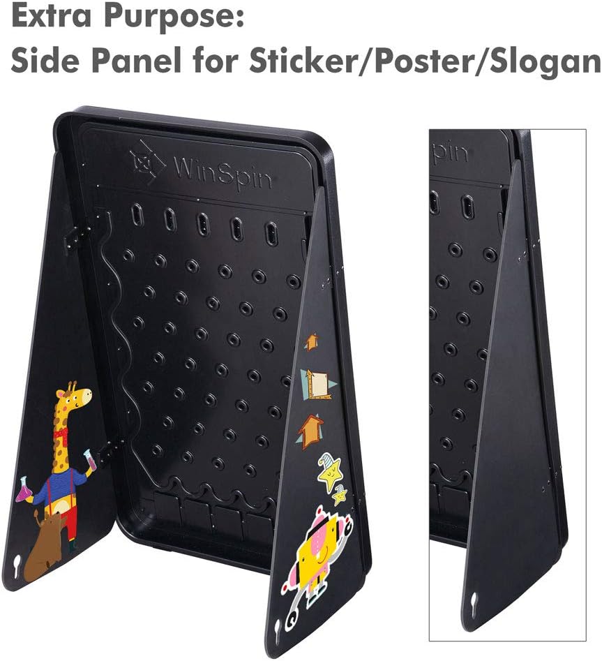 WinSpin 30 Prize Drop Plinko Board Disk Drop Game Customizable 6 Slots with 10 Pucks for Carnival Tradeshow Party