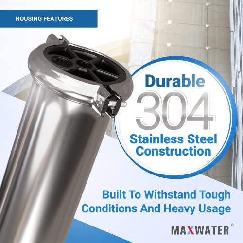4040 Commercial Reverse Osmosis 304 Stainless Steel Pressure Vessel 4"x40" Membrane Housing