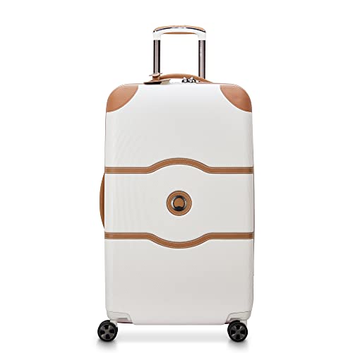 DELSEY PARIS Chatelet Air 2.0 Hardside Luggage with Spinner Wheels, Angora, Checked-Large 28 Inch