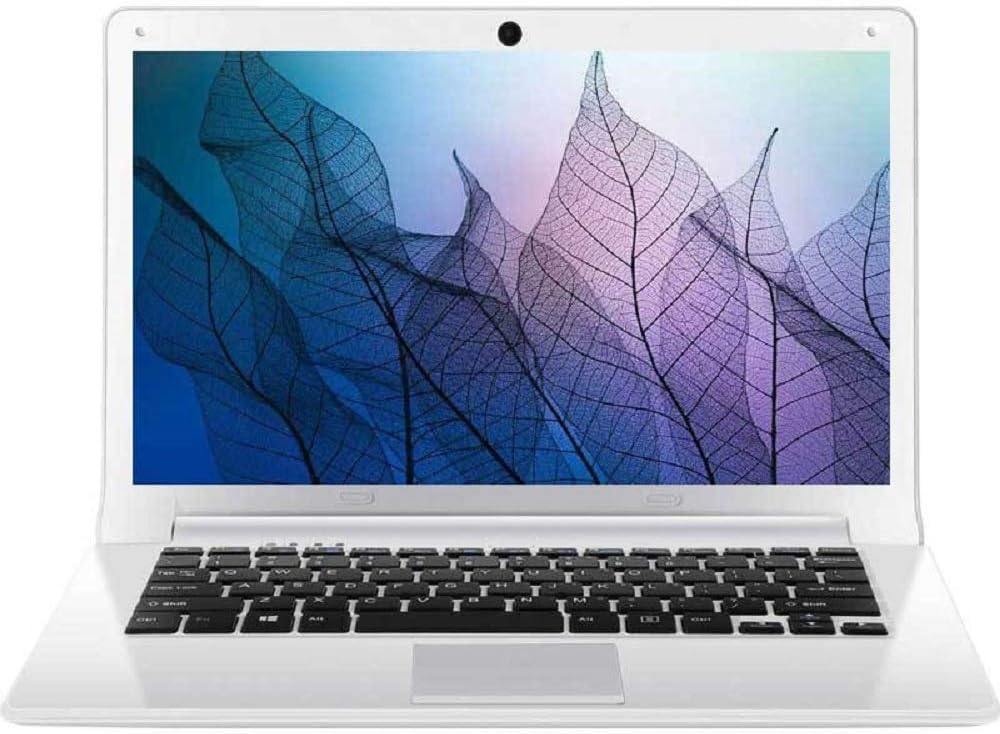 Office-Installed 0.9kg Ultra-Thin and Light 11.6-inch Laptop Memory 8GB RAM, Large-Capacity SSD Windows10 Standard Laptop PC with Wireless Mouse (64G SSD, White)