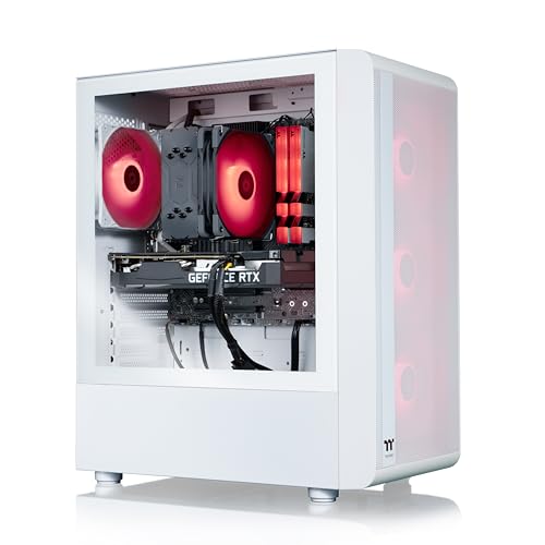Thermaltake LCGS Quartz R66 Gaming Desktop (AMD Ryzen™ 5 5600, ToughRam DDR4 3600Mhz 16GB RGB Memory, AMD Radeon™ RX 6600, 1TB NVMe M.2, WiFi, Windows 11) S2QT-B550-R66-LCS