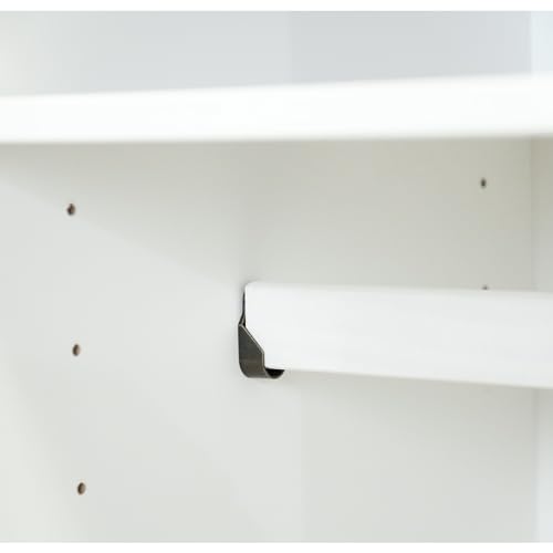 Palace Imports 100% Solid Wood Wall Closet System of Wardrobe Armoires with Mirrored, Louvered or Raised Panel Sliding Doors