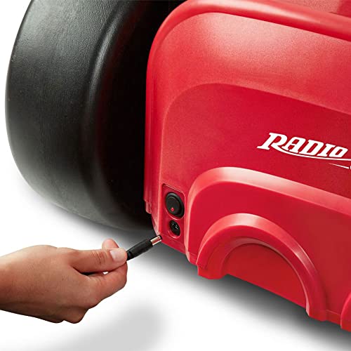 Radio Flyer 36V Battery-Powered Kids Electric Go-Kart with Adjustable Seat, Rubber Wheels, Grey