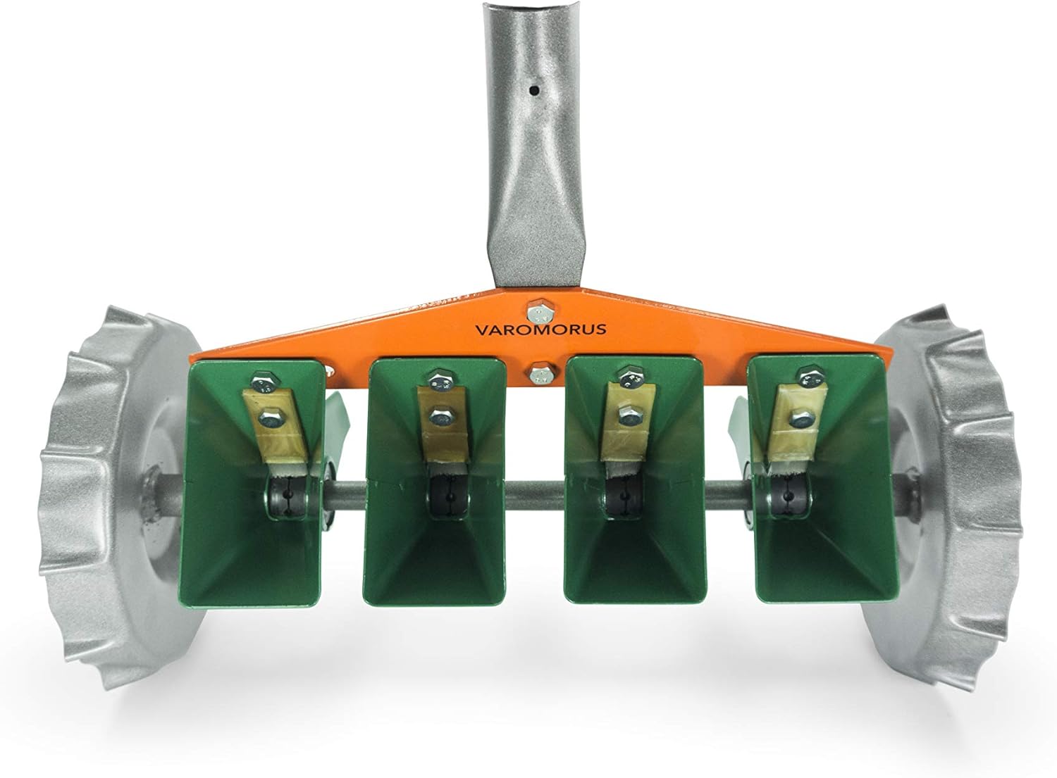 Varomorus Metal Precision Manual Seeder for Vegetables Greens Onion Radish Beets (4-Row)