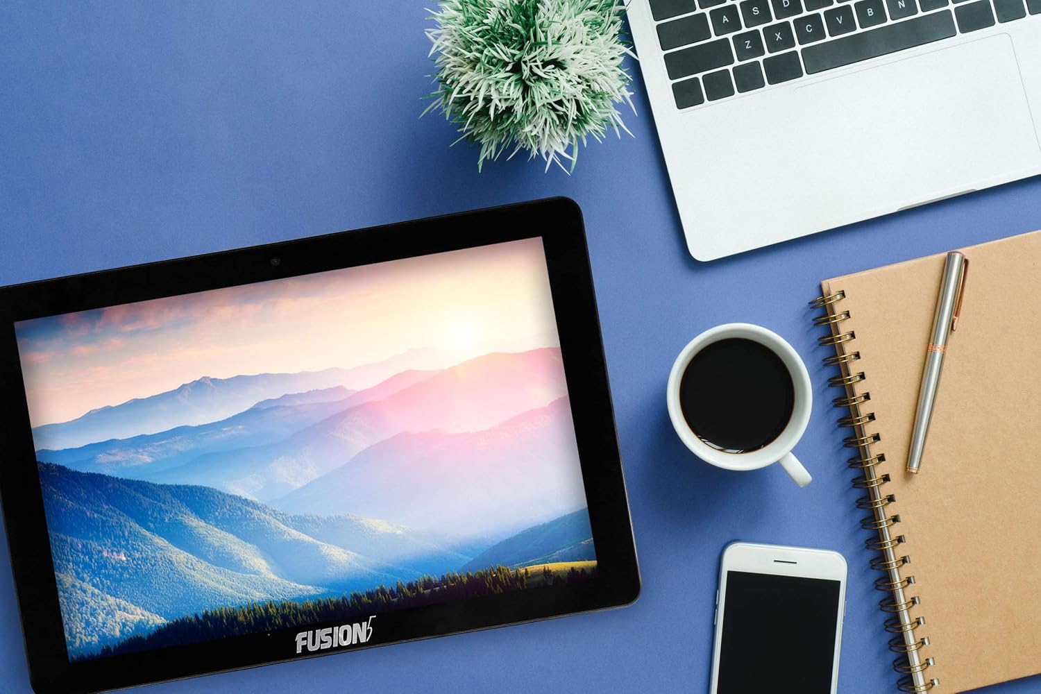 Fusion5 10.1" 2in1 Google Certified Android Laptop Tablet PC - (Powerful Processor, Android 10 Q, 3GB RAM, 32GB Storage, Dual Cameras, HD IPS, Type C, Bluetooth Tablet PC with Docking Keyboard)