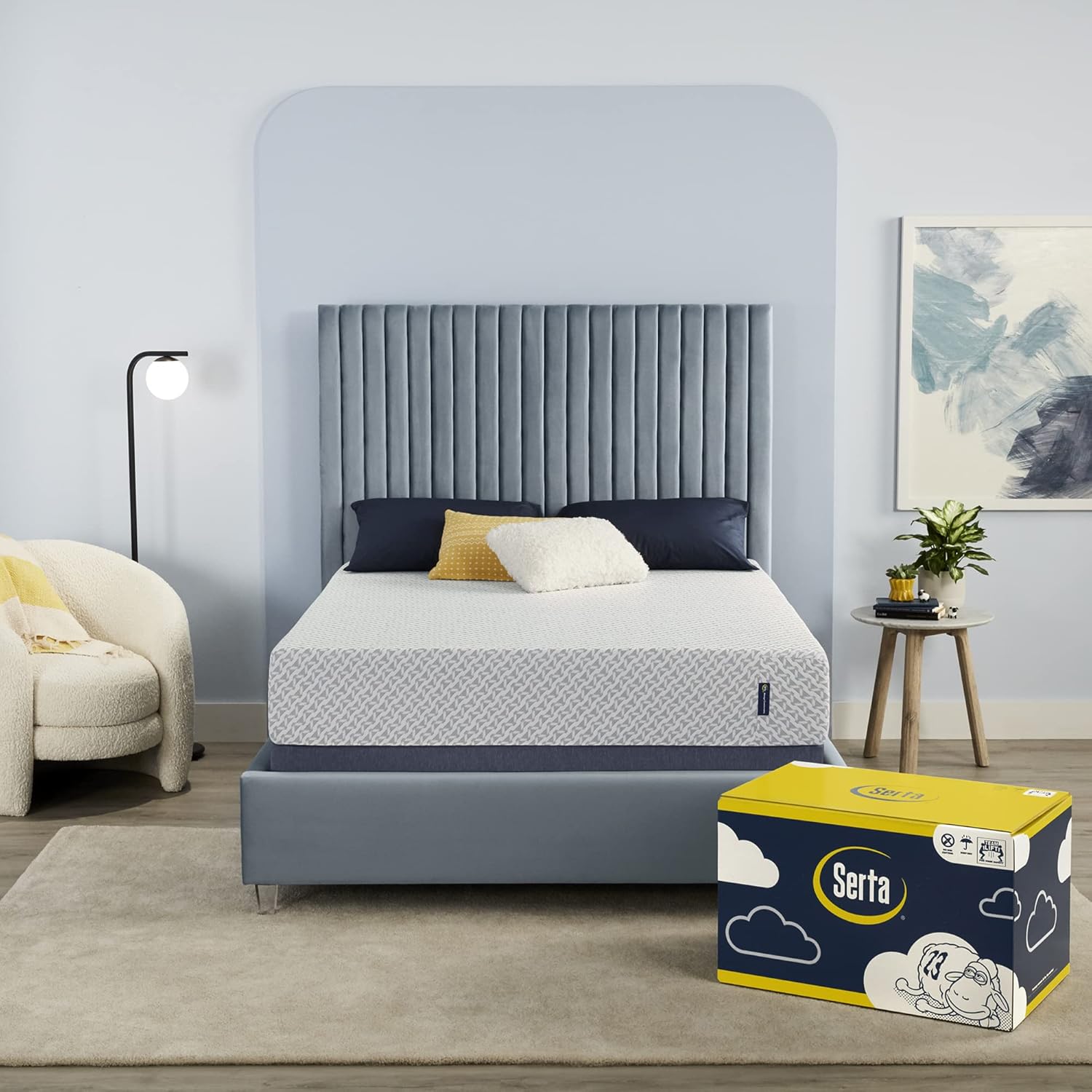 Serta 10" Cooling Gel Memory Foam Twin Mattress & 7" Cooling Gel Memory Foam Twin Mattress Bundle