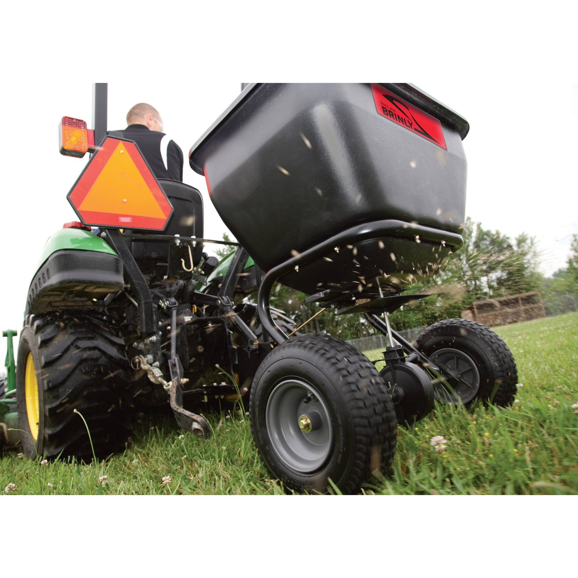 Brinly BS36BH Tow Behind Broadcast Spreader, 175-Pound