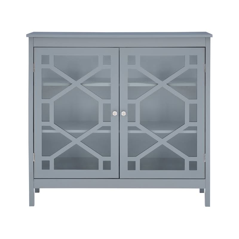 Fetti Gray Large Cabinet Linon
