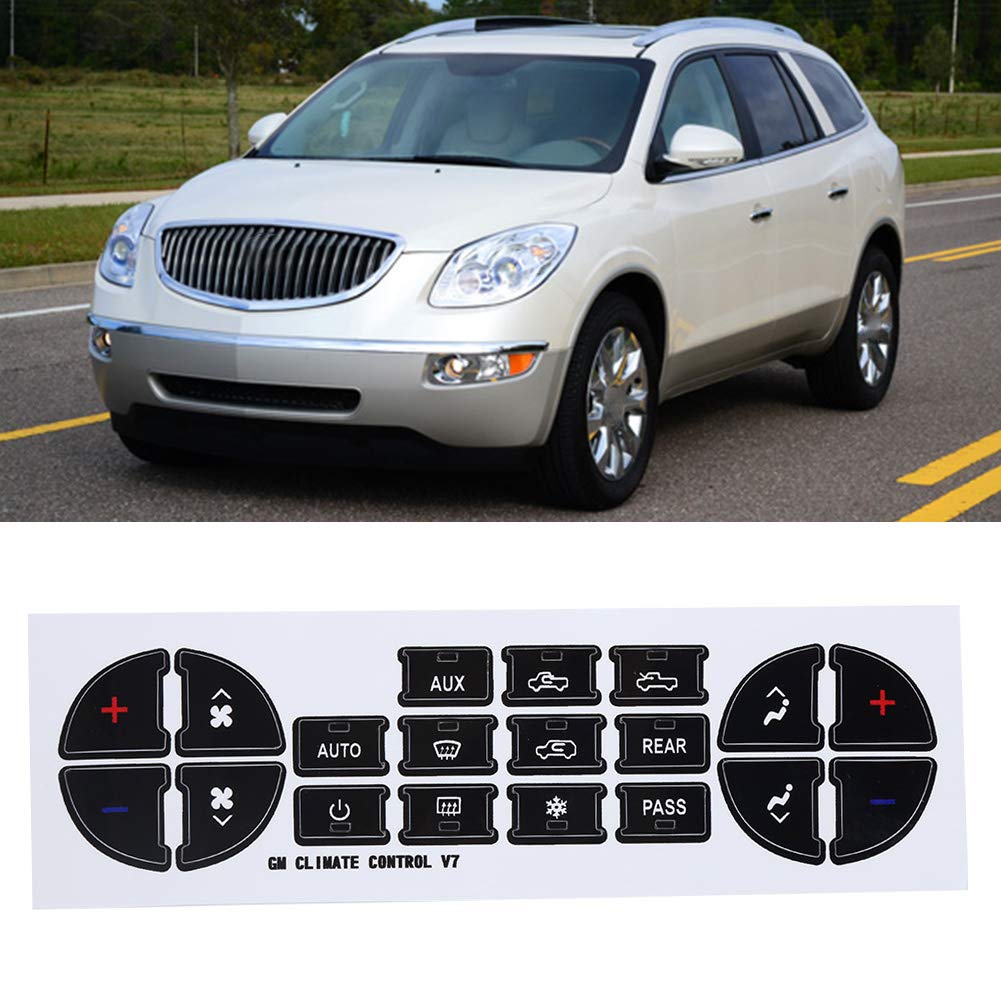 Car AC Dash Button Repair Kit Fit for Chevrolet Tahoe Silverado Avalanche Suburban for Enclave Pack of 2