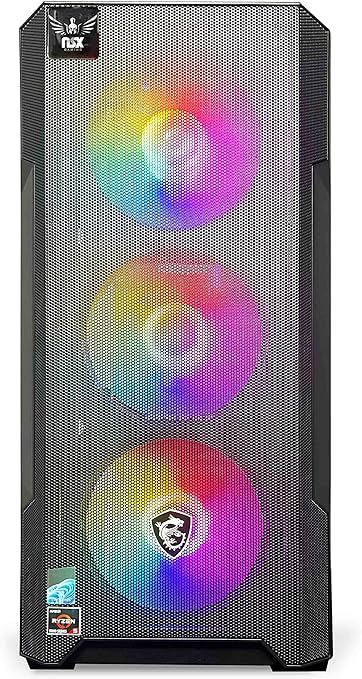 Tomcat Desktop Pc Ryzen 5 5500, RTX 3050 6GB, (2 * 8GB) 16 Gb RAM 3600 RGB, SSD 480GB M.2 NVME, W11, WiFi Ready, Mouse and Keyboard, 1 Year Manufacturer
