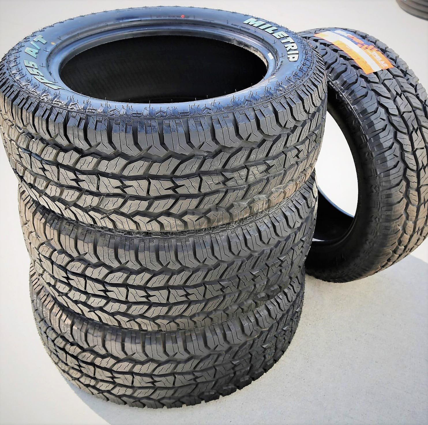 TP55 A/T All-Terrain Off-Road Light Truck Radial Tire-LT265/70R17 265/70/17 265/70-17 121/118S Load Range E LRE 10-Ply RWL Raised White Letters