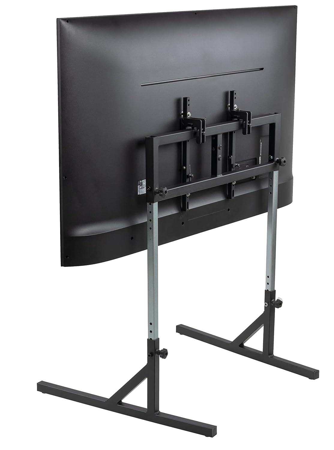 SimFab Triple Monitor Stand for Racing and Flight Simulators Model LD | Up to 100x100mm VESA Mount or M4/M5 Hardware (Triple Monitor Stand, Light Duty Mount Brackets)