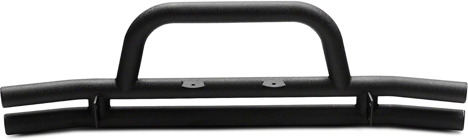 Redrock 4x4 Tubular Front Bumper; Textured Black Compatible with 07-18 Jeep Wrangler JK