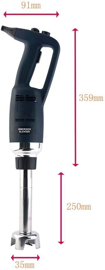 Li Bai 10 in Heavy Duty Big Stix Immersion Blender Handheld Kitchen, Hand Blenders for Kitchen, Commercial Mixer Electric, 500W Removable Shaft 2500rpm to 15000rpm, Emulsifier Blender Handheld