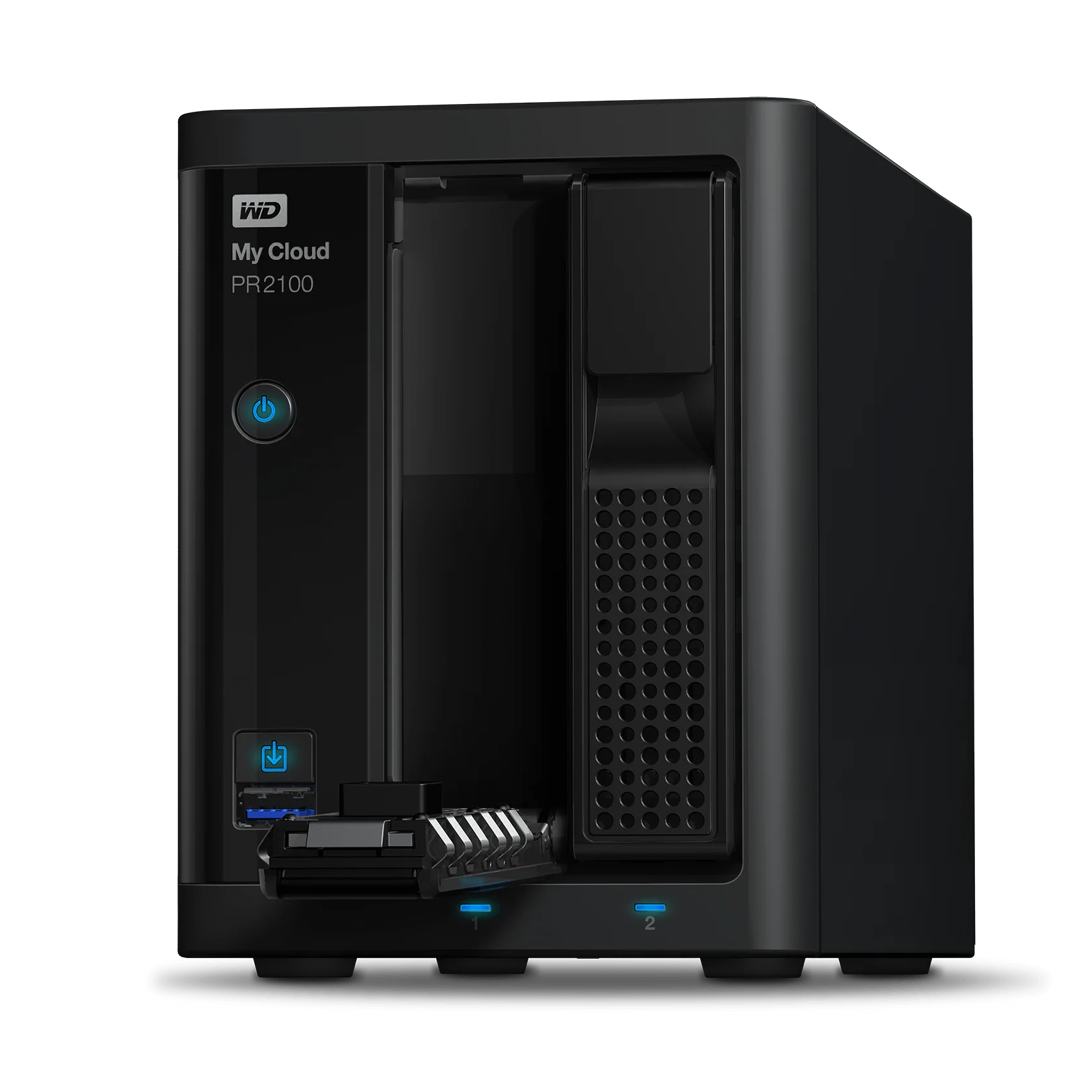 WD 16TB My Cloud Pro Series PR2100, 2-Bay Network Attached Storage - WDBBCL0160JBK-NESN
