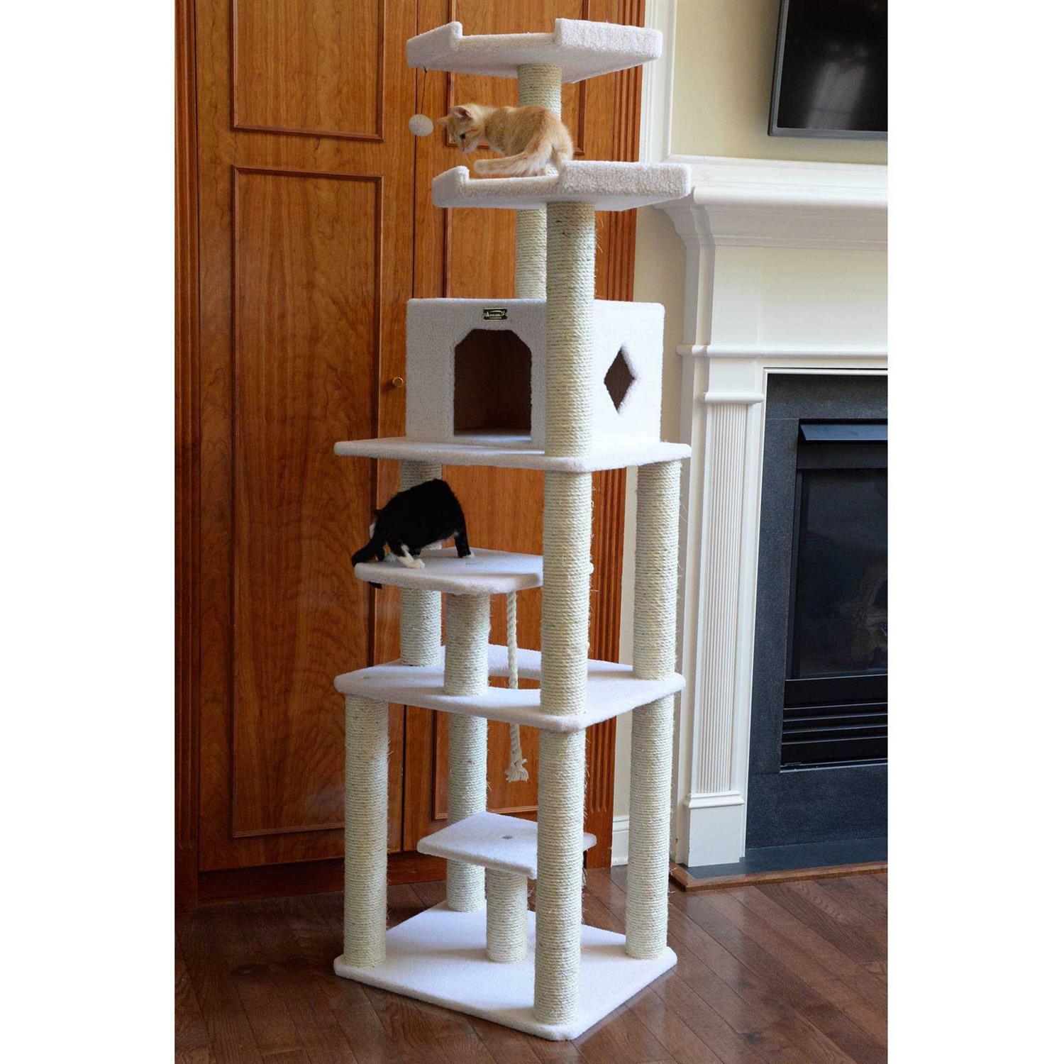 Armarkat B7801 Classic Real Wood Cat Tree In Ivory - Pet Supplies online store