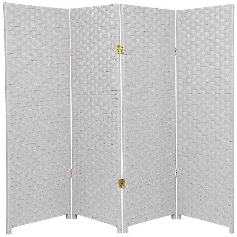 World Menagerie Colbey 4 Foot Tall Paneled Room Divider, White