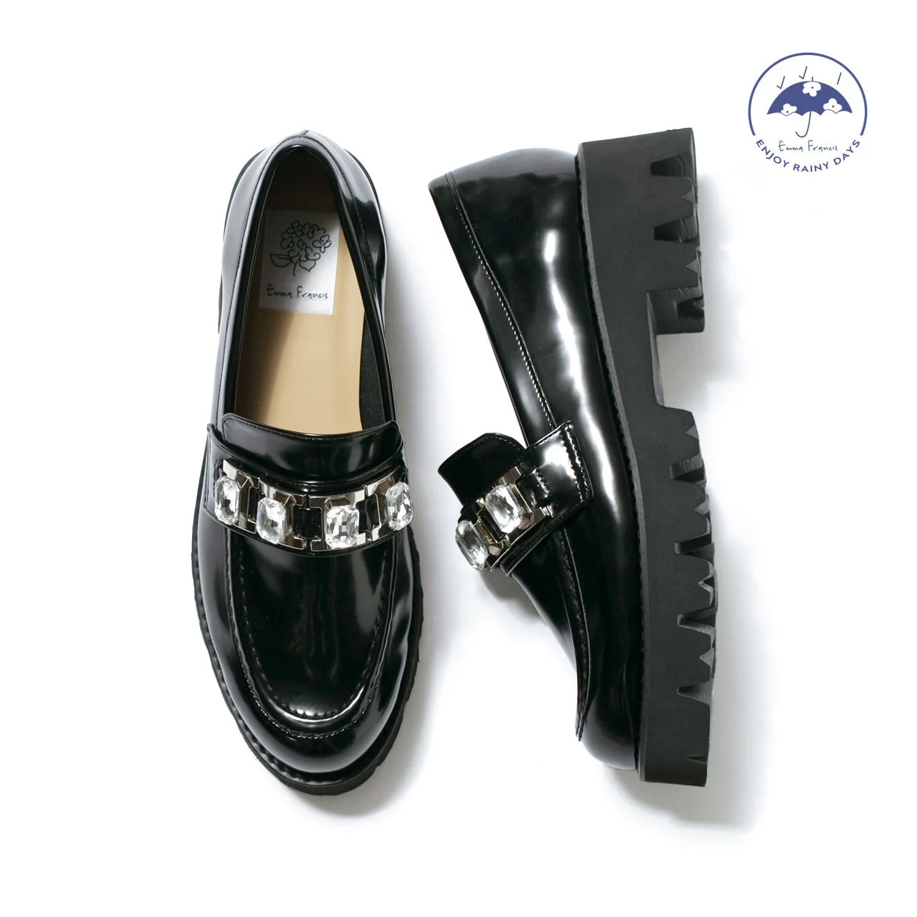 [24SS] Emma Francis Track Sole Beaded Loafers