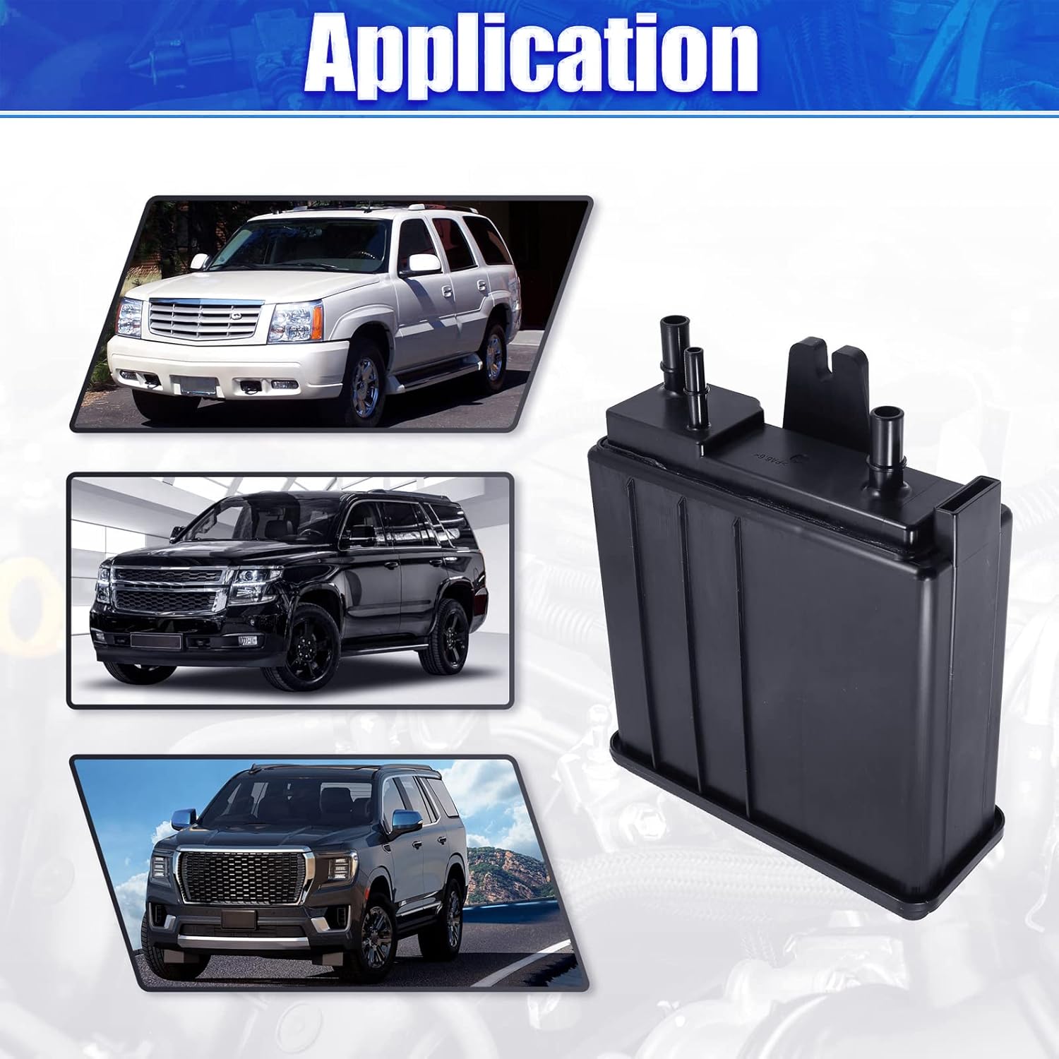 Vapor Canister for Chevy Tahoe 5.3L 04-16, Charcoal Canister for GMC Yukon 15109431, ‎215-464 Evap Canister for Cadillac Escalade 6.2L 6.0L 4.8L Pack of 2