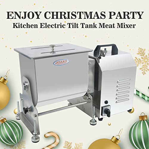Hakka 80-Pound/40-Liter capacity Tank Stainless Steel Electric Meat Mixer (Mixing Maximum 60-Pound for Meat)