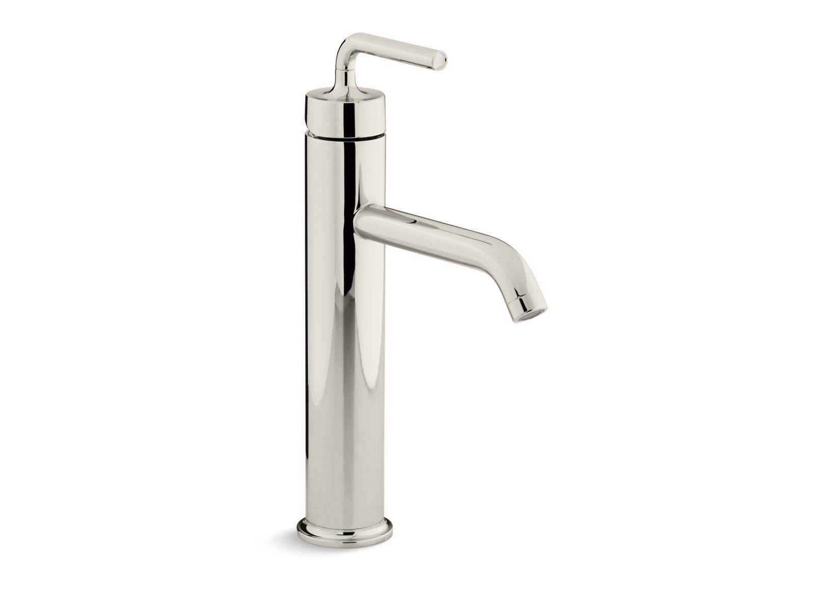 Kohler K-14404-4A Purist Single Hole Bathroom Faucet - Brushed Nickel