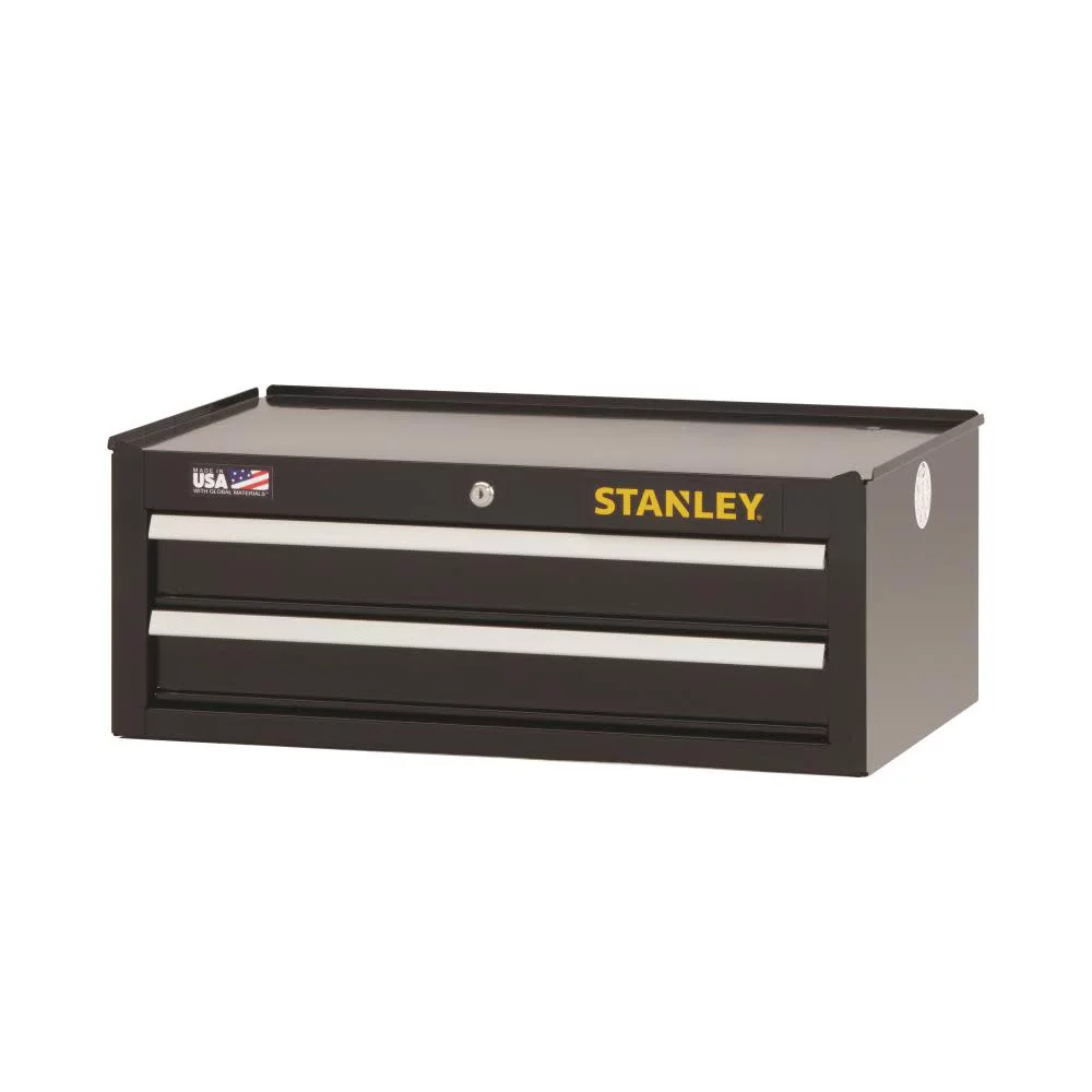 Stanley Products Stanley 300 Series Middle Tool Chest, 2 Drawer, 26 in Wide, Black - 1 EA (680-STST22625BK)