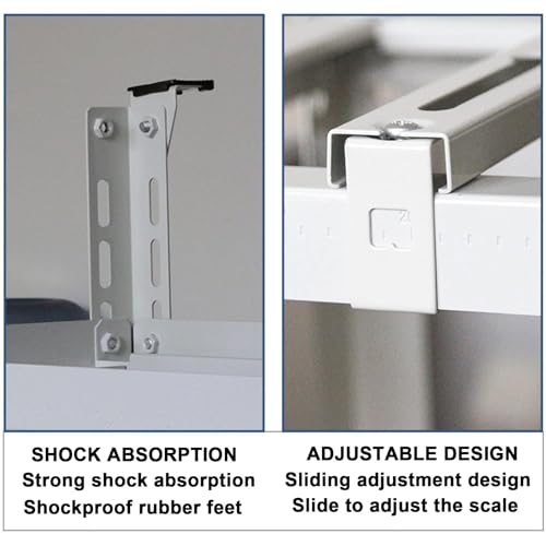 PINNKL WilkSxyc Floor Stand Bracket for Mini Split Air Conditioner Heat Pump, Heavy Duty Mini Split Ground Stand for 9,000-24,000 BTU, Outdoor AC Condenser Stand Base, Support Up to 500 lbs