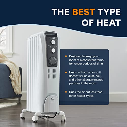 Delonghi Oil Filled 1500 Watts Convection Small To Medium Spaces space heater