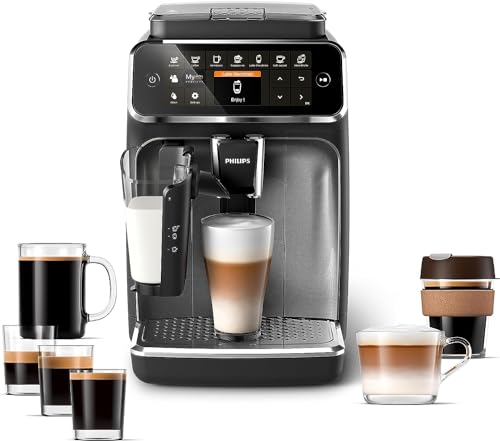 PHILIPS 4000 Series Fully Automatic Espresso Machine, LatteGo Milk Frother