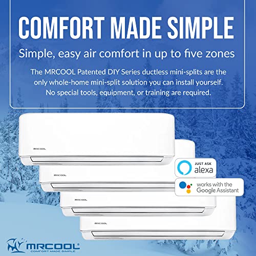 Multi-Zone MrCool DIY 4 Zone Ductless Heat Pump Split System 4th Generation - 36k Condenser