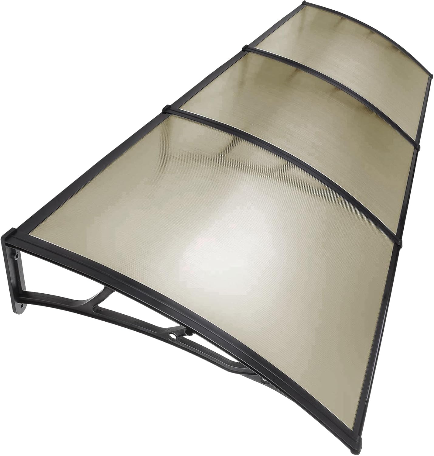 Yescom 80"x40" Door Window Outdoor Awning 2 Whole Hollow Polycarbonate Sheets Cover UV Rain Snow Protection