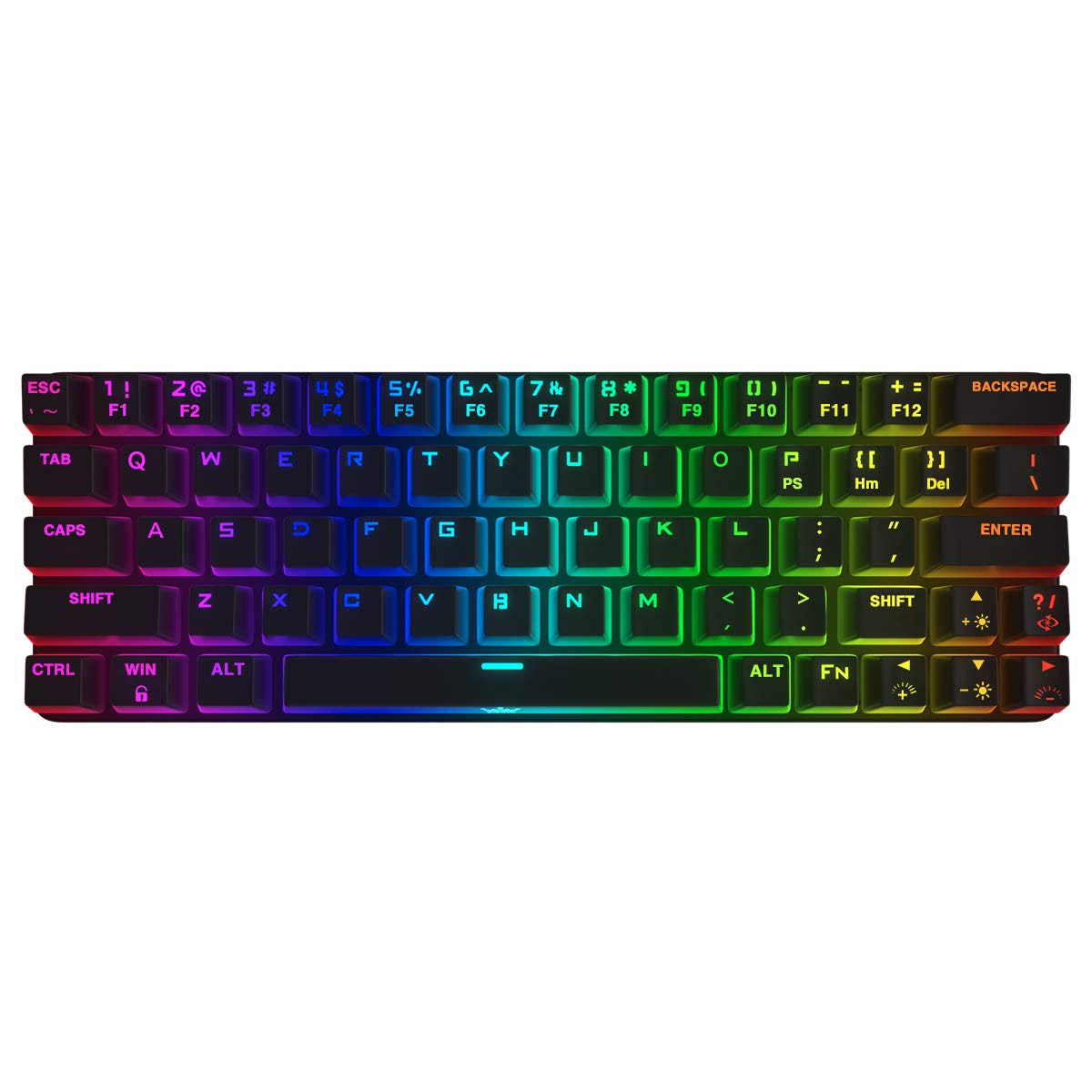 Dierya Mechanical Gaming Keyboard 60% True RGB Backlit Bluetooth 4.0 Wired/Wirel - Megean