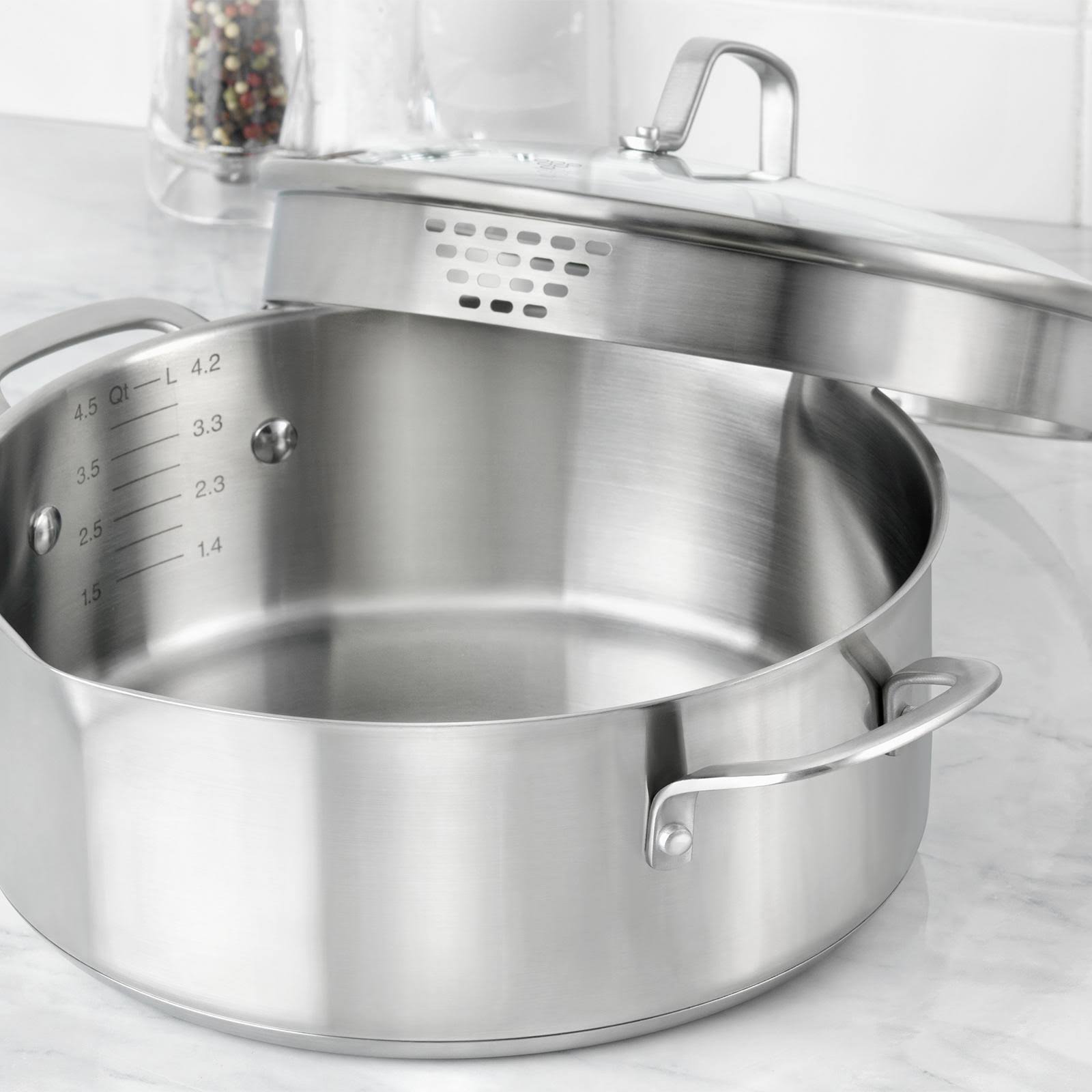 Calphalon Classic 5-Quart Stainless Steel Dutch Oven
